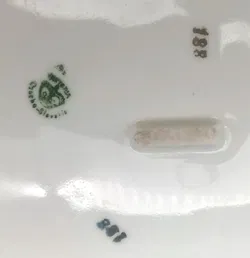 Tschechisches Victoria Porzellan - Suppenschüssel mit Deckel (VIT43) - Bild 2