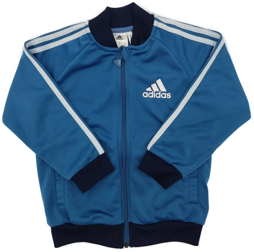 Adidas Kinder Jacke blau Gr.104 - Bild 1