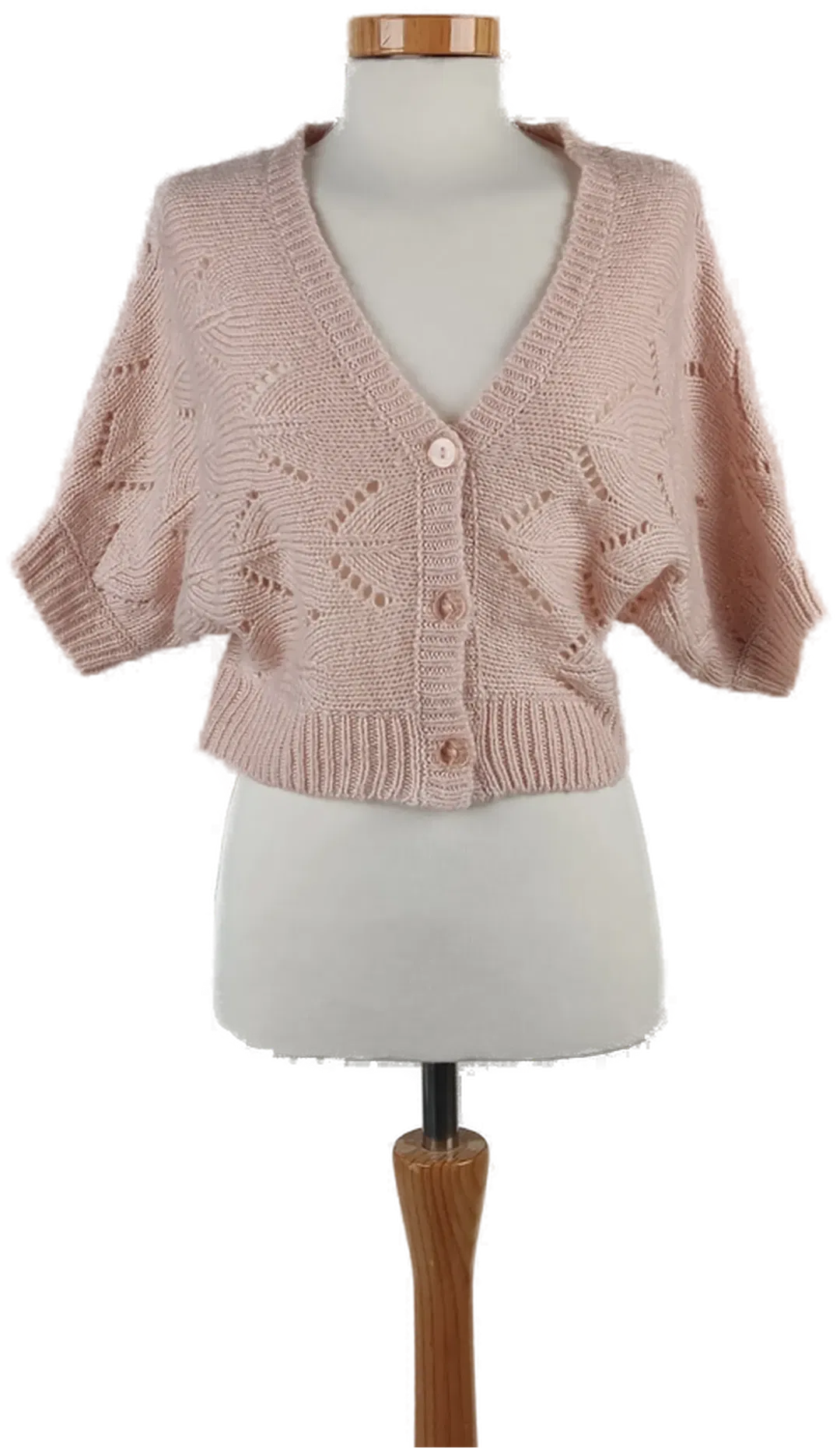 Damen Kurzarm Jäckchen Rosa - Gr. XS/34 - Bild 1