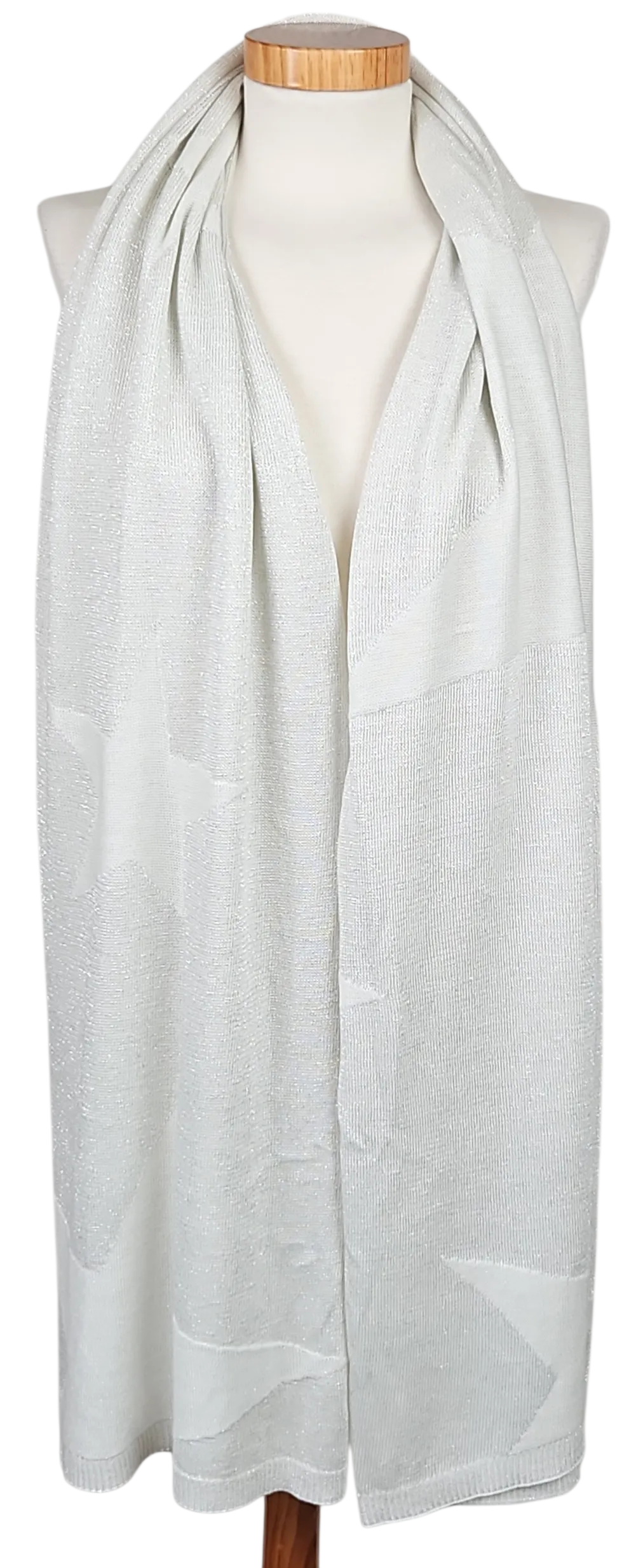 BONITA Damen Schal  - weiß/silber – Bild 2