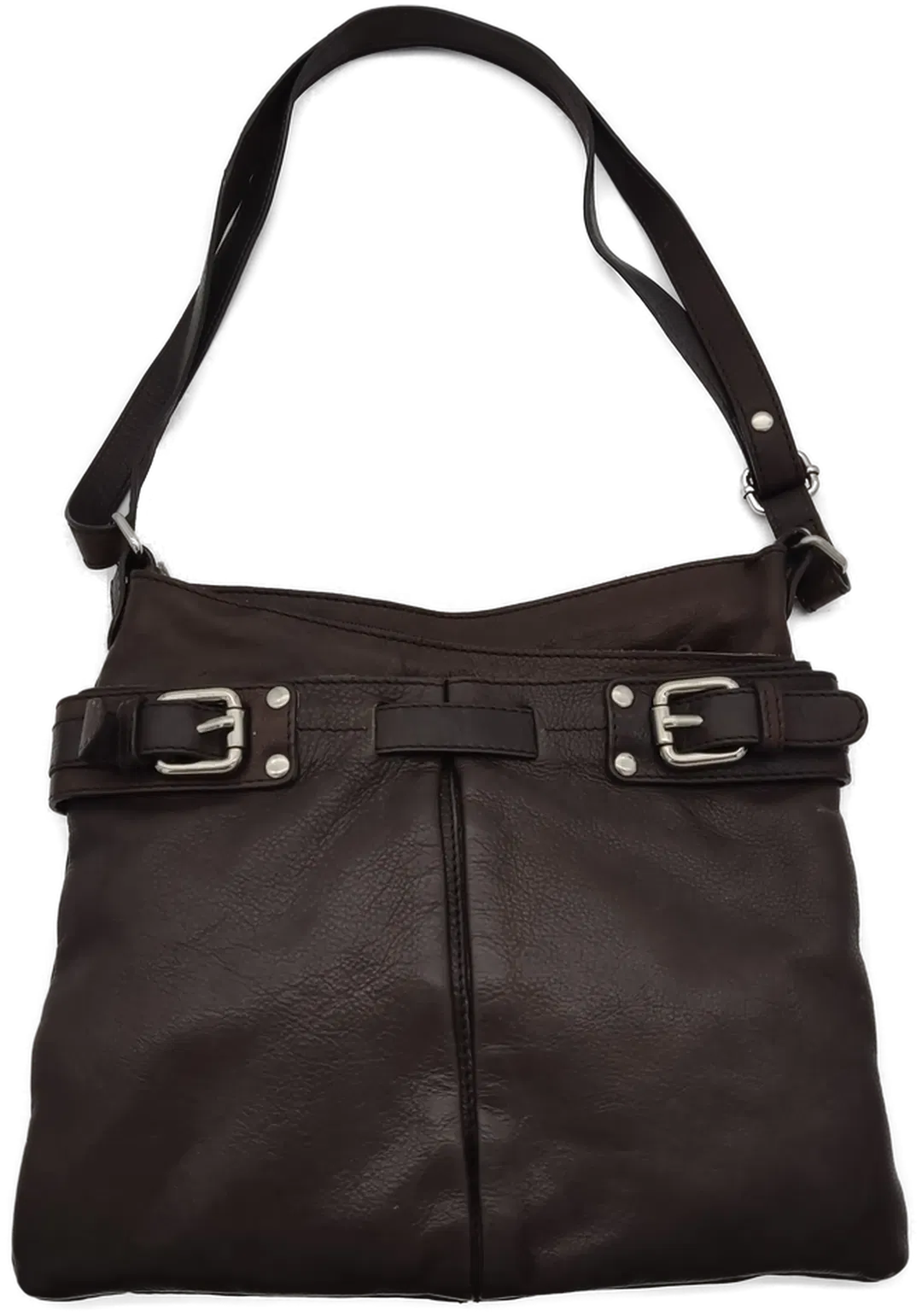 5TH AVENUE Damen Handtasche echtes Leder braun - Bild 4