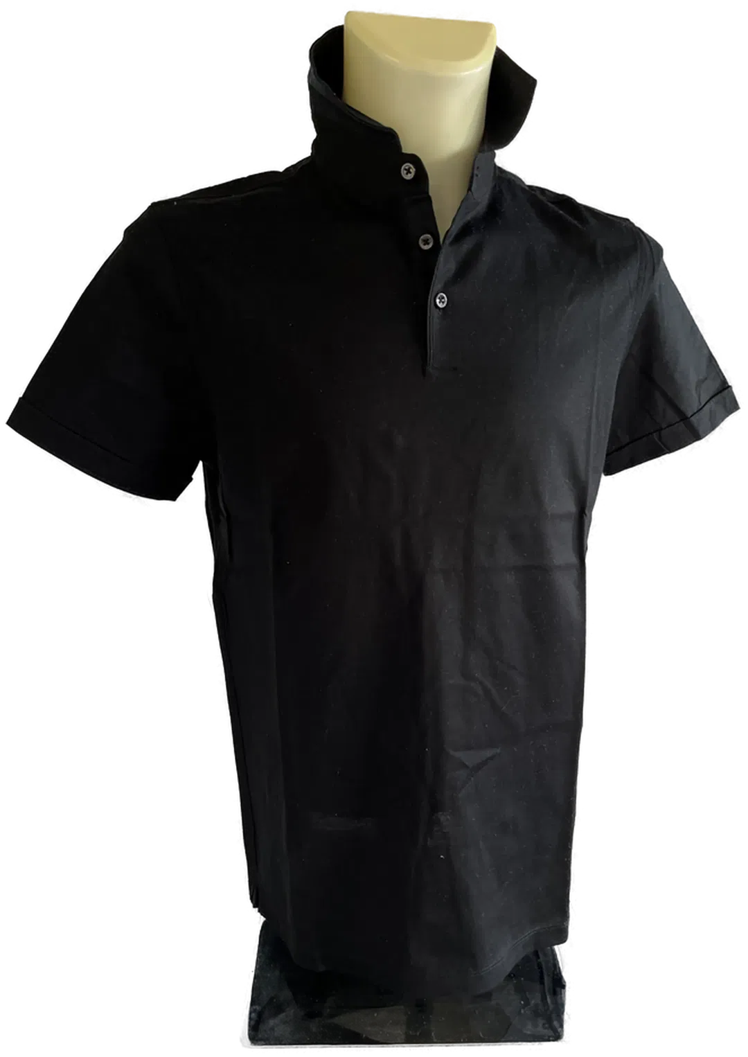 HUGO BOSS Herren Kurzarm-Poloshirt Slim Fit Gr. L schwarz - Bild 1