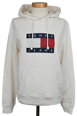 TOMMY JEANS Damen Pullover, weiß - Gr. XS - Bild 1