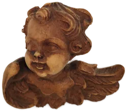 Dekorativer Holzengel - ca. 10x10cm - Bild 1