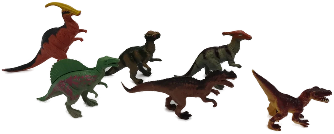 Dinosaurier Figuren 2 Beiner Konvolut 6 Stück  – Bild 2