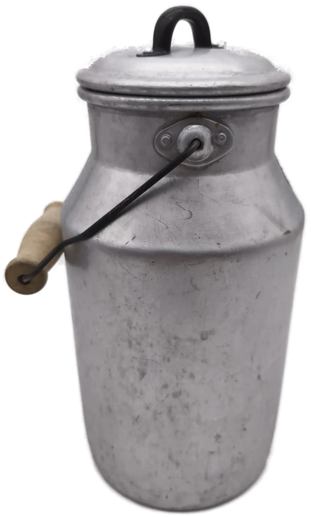 alte Milchkanne, Aluminium, 3L, Deko – Bild 1