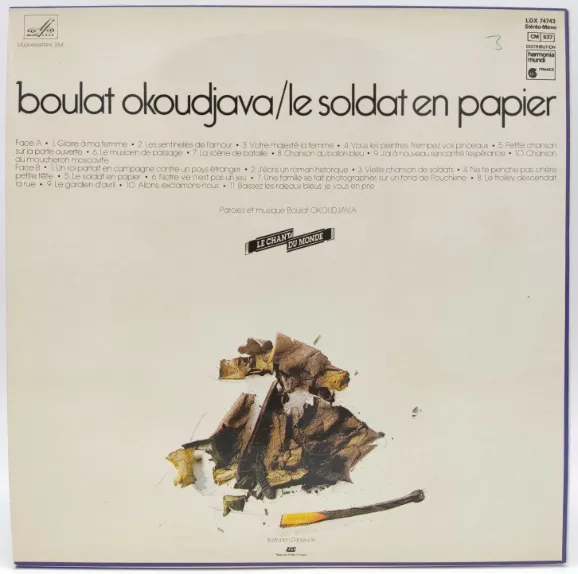 Vinyl LP - Boulat Okoudjava - Le Soldat en Papier  – Bild 2
