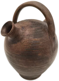 uriges Tongefäß, Bauernhaus - Bild 1