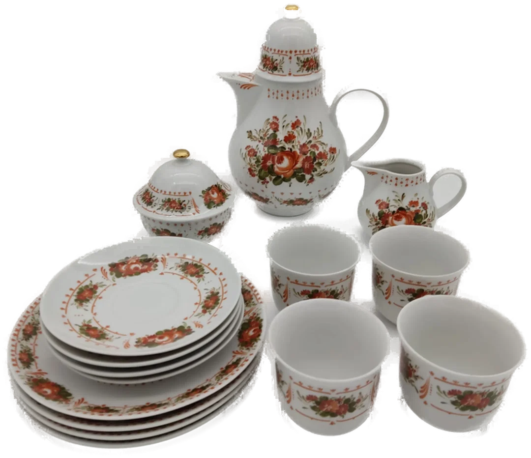 Kaffeeservice 4-Teilig Sonstige Porzellan | Retro-Charme - Bild 1