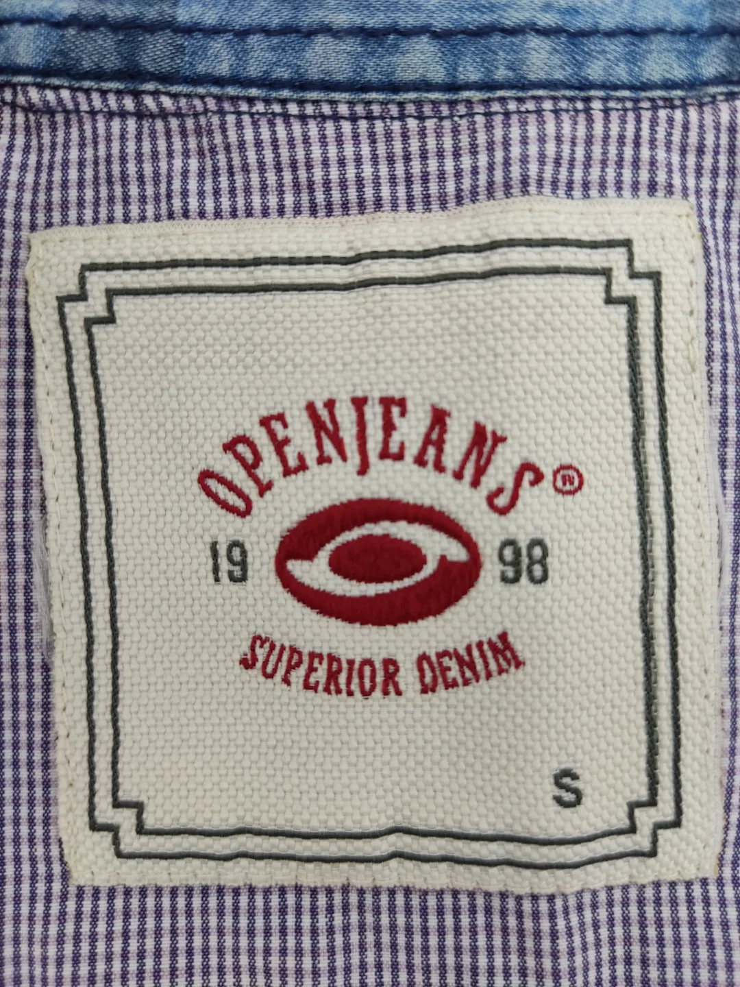 Open Jeans Herren Hemd blau Gr.S – Bild 5