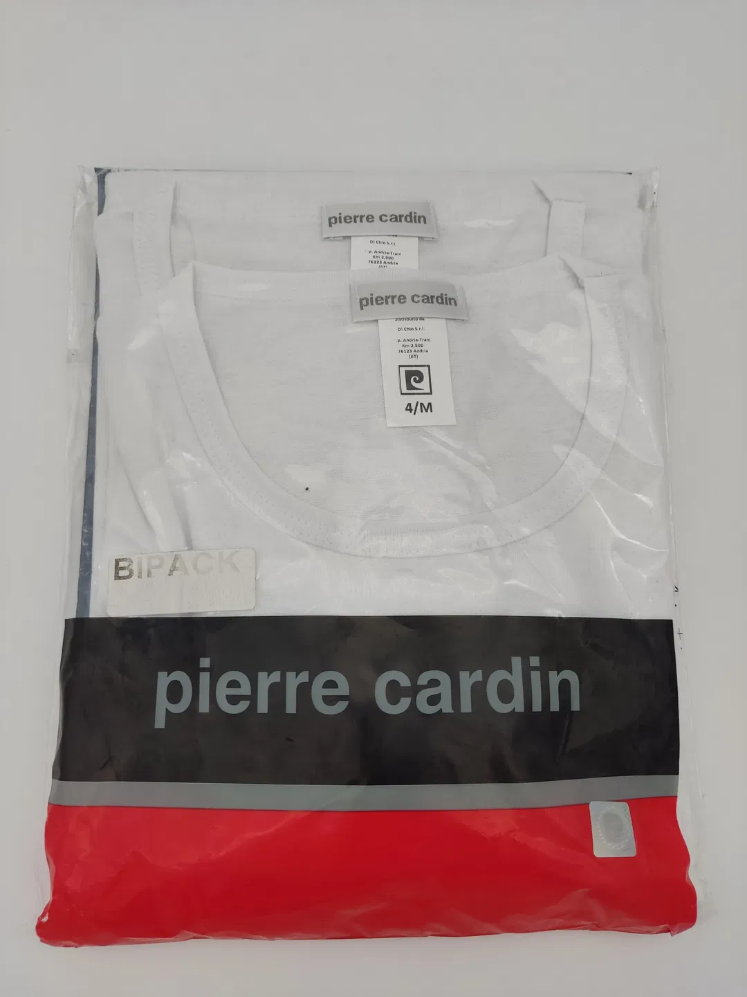 PIERRE CARDIN Herren T-Shirt weiß 2er-Pack neu mit Etikett - Gr. M - Bild 4
