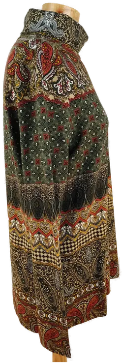 Walbusch Damen Rollkrageshirt, bunt gemustert- XL/42 - Bild 3