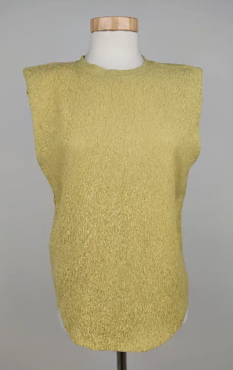 Mango Damen Shirt, gelb - Gr. XS - Bild 4