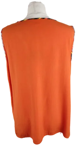 Damen Top Orange Viskose | Sommerleuchtend – Vorschau 3