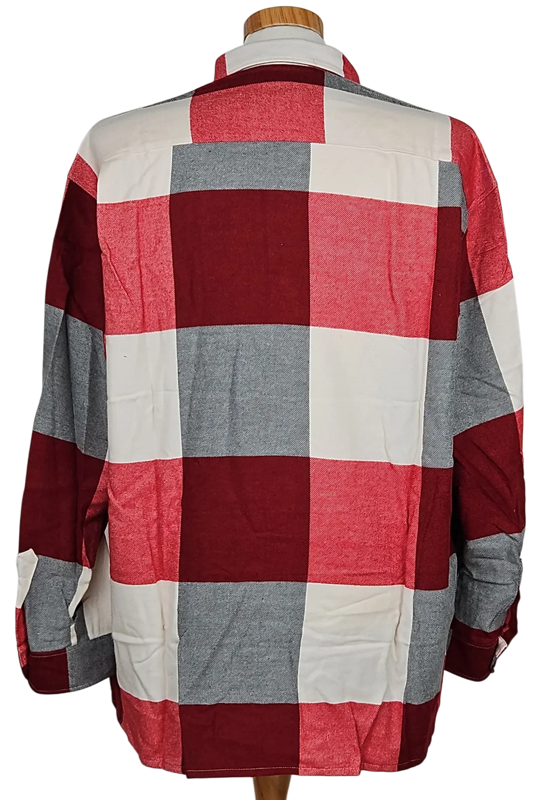 LUIGI Vintage Herren Hemd, rot/weiß/schwarz - Gr. XL  – Bild 3