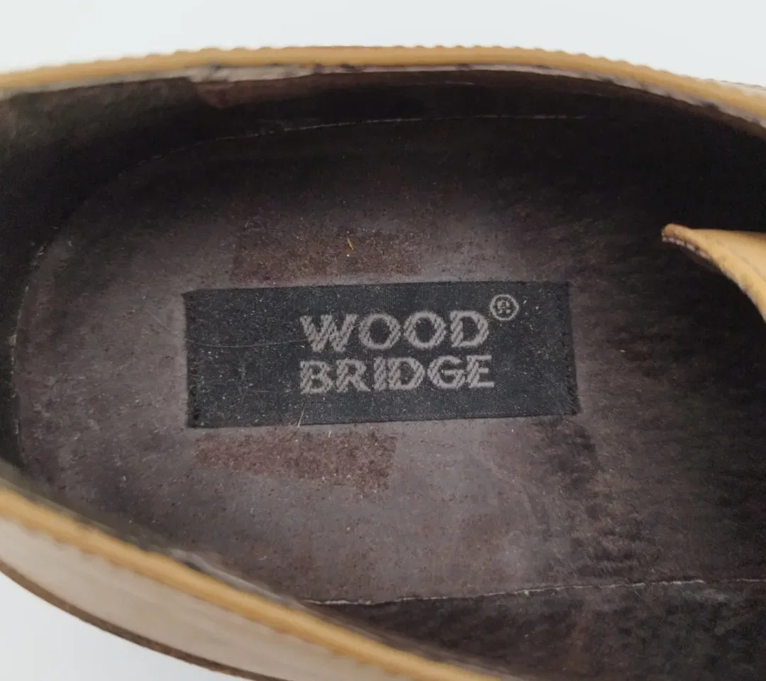 Elegante Herrenschuhe Wood Bridge Braun - Gr. 44 – Bild 4