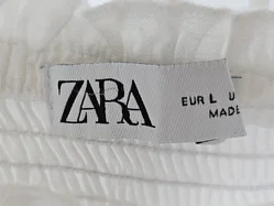 ZARA Damen Leinenkleid, weiß - Gr. L – Vorschau 4