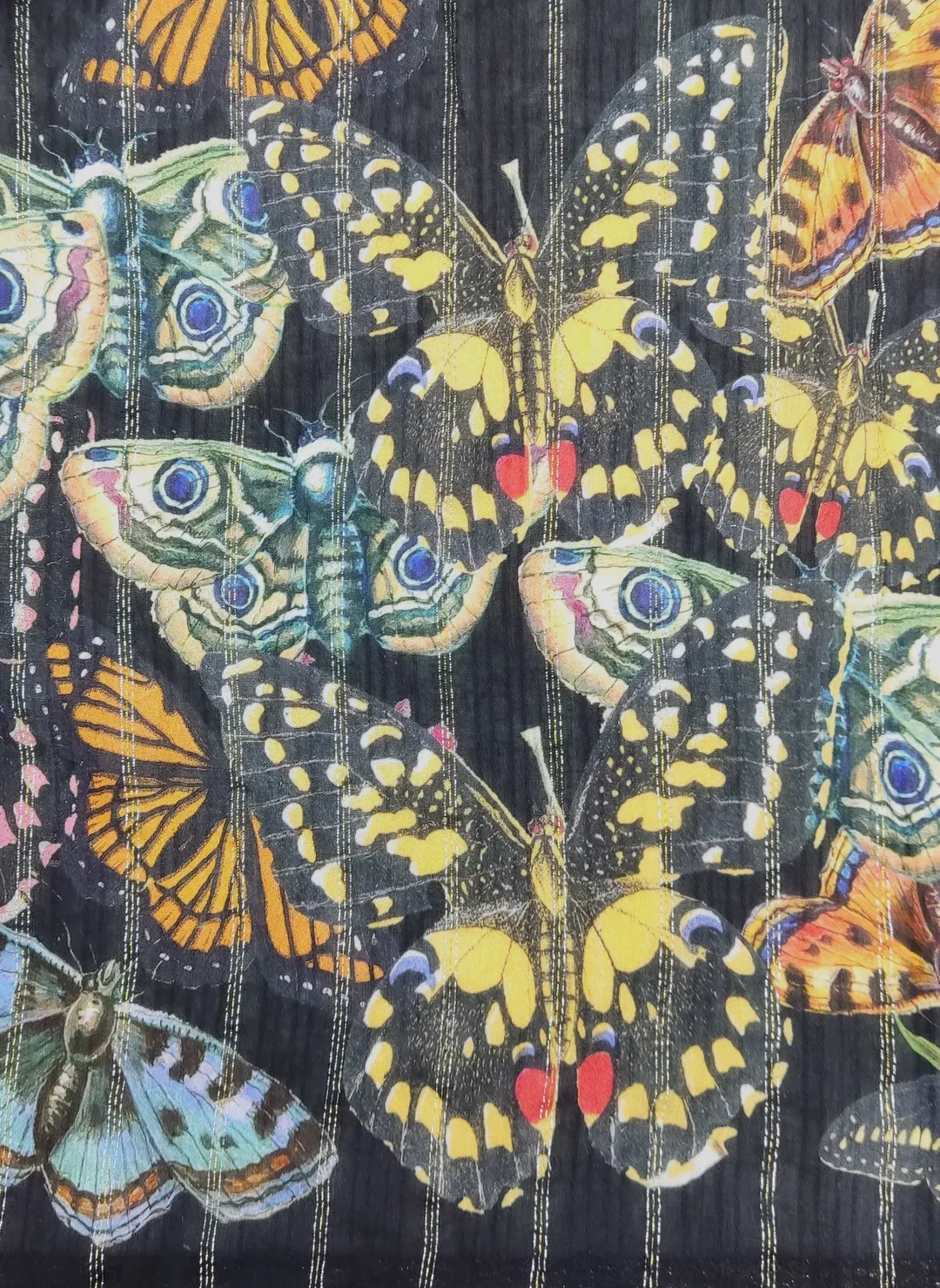 Desigual Damen Maxikleid schwarz mit Schmetterlinge Gr. XL – Bild 4