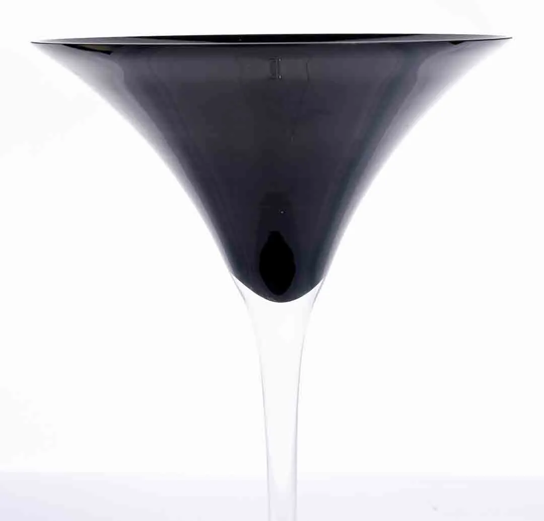 Martiniglas „Sigma“ Schwarz-Klar, ca. 49 cm – Bild 2