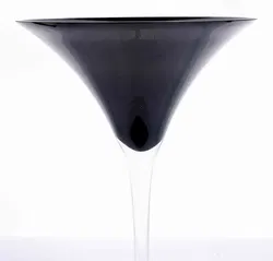 Martiniglas „Sigma“ Schwarz-Klar, ca. 49 cm - Bild 2