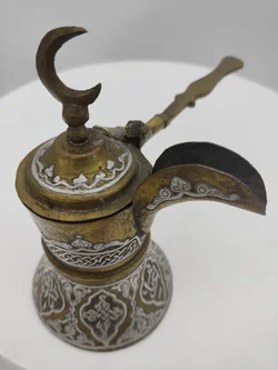 Islamische Messing Dallah Kaffekanne mit arabischer Kalligraphie | Orientalischer Schatz - Bild 8