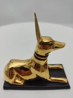 Anubis 'The jackal god' Porzellan & Zertifikat von Franklin Mint | Limitierte Rarität - Bild 3