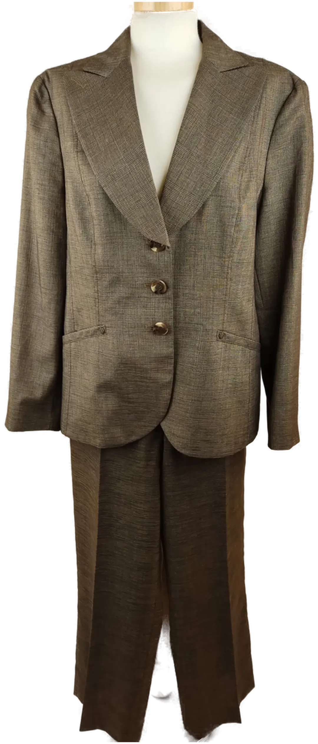 apriori Damen Hosenanzug braun kariert - XL/42 - Bild 1