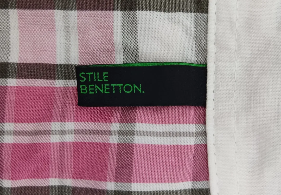 Benetton Damen Bluse rosa Gr. 36 – Bild 3