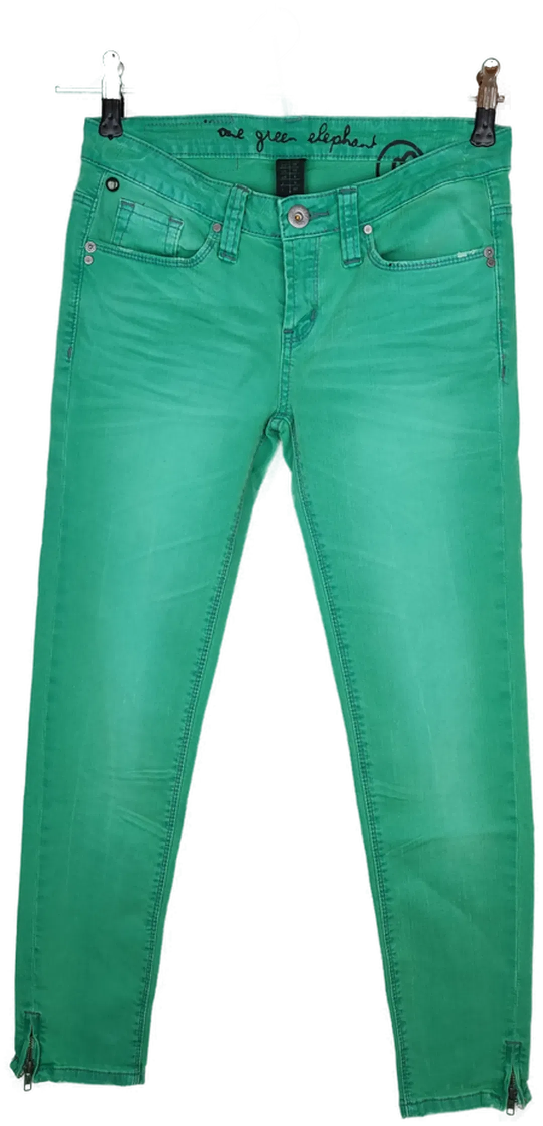 One Green Elephant Damen Jeans grün - S/36 - Bild 4