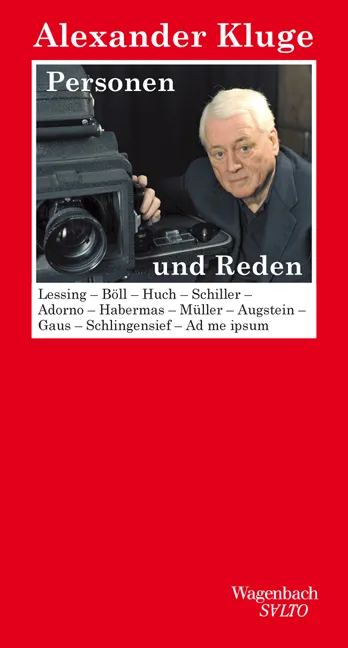 Personen und Reden - Alexander Kluge - Bild 1