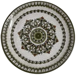 Vintage Wandteller aus Gmundner Handarbeit - 1980 - Grün - 30cm - Top Qualität - Bild 1