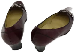 Scolaro Damenpumps Leder bordeauxrot - UK 2,5 - Bild 3