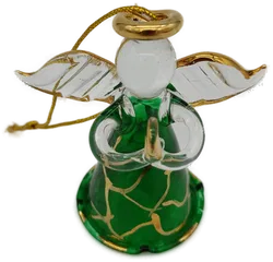 2 Retro Glas-Engel (Weihnachtsbaumschmuck) - Bild 3