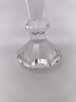 edler Kerzenständer, Bleikristall, Höhe 18cm – Vorschau 3