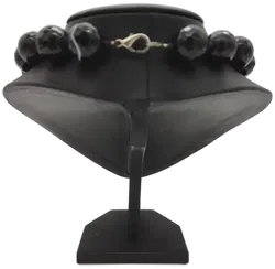 Damen Kette Halbedelstein Schwarzer Achat facettiert  - Bild 3