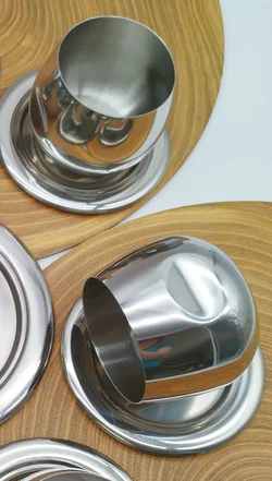 Getränke-Becherset AMC Art Design 15-tlg Metall | Vintage - Bild 3