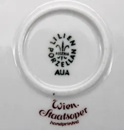Lilien Porzellan Austria – Schale mit Motiv „Wien Staatsoper“ – 15 x 12,5 cm, handbedruckt - Bild 3