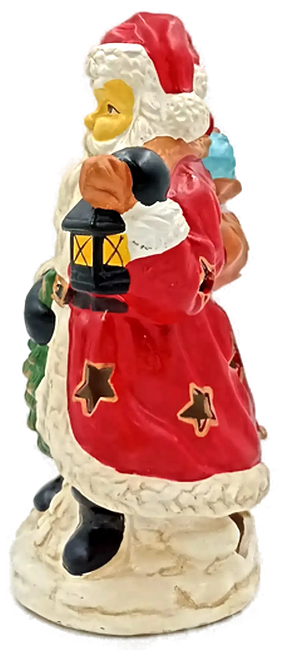  Keramik Weihnachtsmann mit Teelichthalter/Kerzenhalter – Bild 4