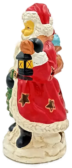  Keramik Weihnachtsmann mit Teelichthalter/Kerzenhalter - Bild 4