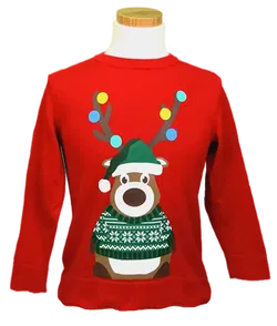 H&M Kinder Weihnachtsshirt Gr. 110/116 - Bild 1