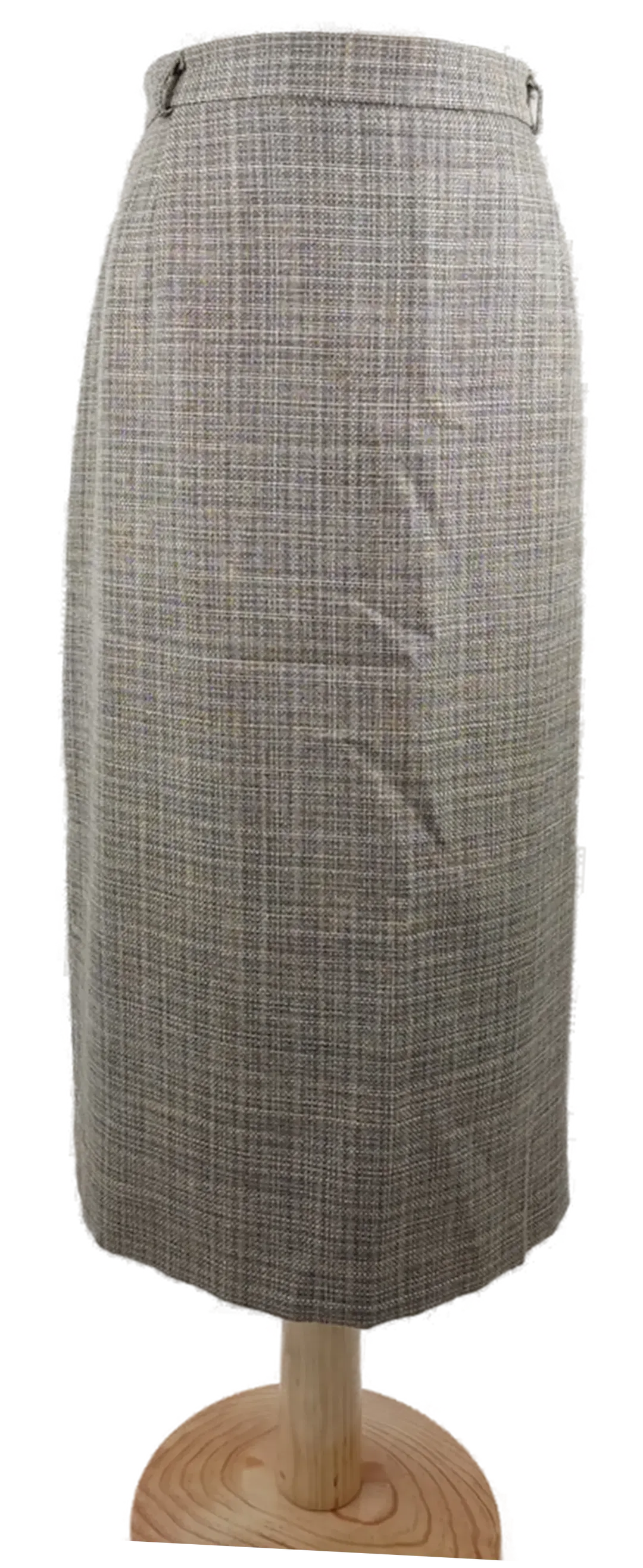 Rock 'Rehli', mit Zipp, Bund und Gummizugeinsatz, beige/schwarz karriet, Größe 46 - Bild 1