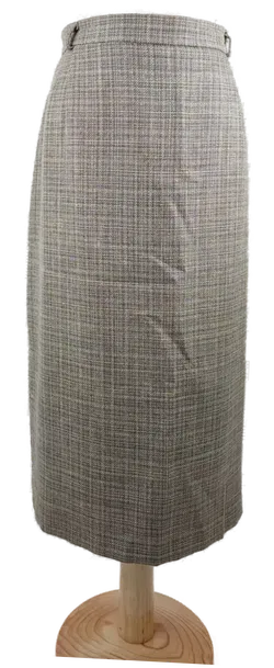 Rock 'Rehli', mit Zipp, Bund und Gummizugeinsatz, beige/schwarz karriet, Größe 46 - Bild 1