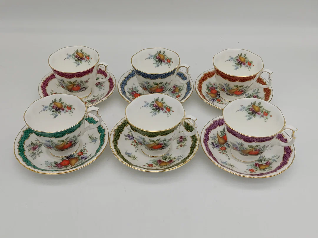 Royal Albert - 6x Tee-/Kaffeetassen 'England Fruit Series' – Bild 3