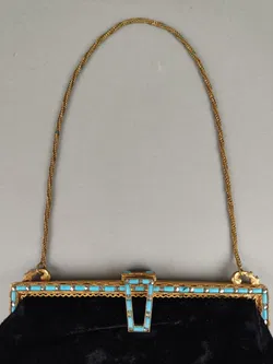 Vintage Abentasche aus Samt - Bild 2