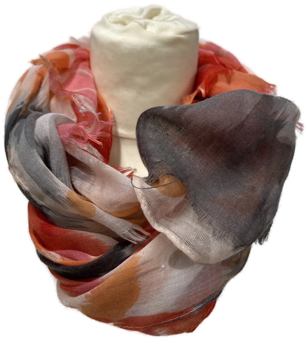 bunter Schal aus Stoff - Bild 1