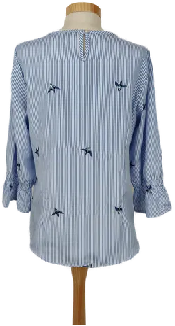 Dressin Damen Hemd Bluse blau weiss - S-M/36-38 - Bild 2