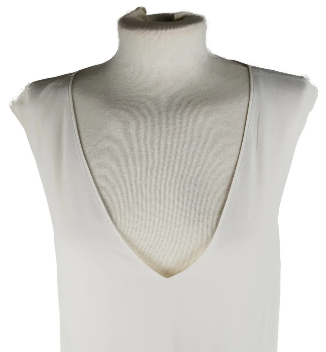 Weißes Love Moschino Maxikleid - Gr. 38 / Mischfaser – Bild 2