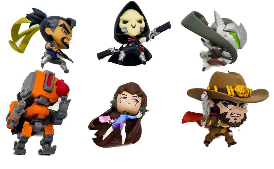 6 verschiedede süße, aber tödliche Figur Overwatch Figuren ohne Sockel - Bild 1