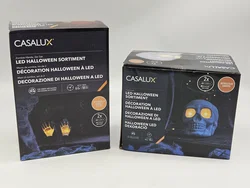 LED-Deko für Halloween Set #2 "Totenkopf und Zombiehände" – Vorschau 1