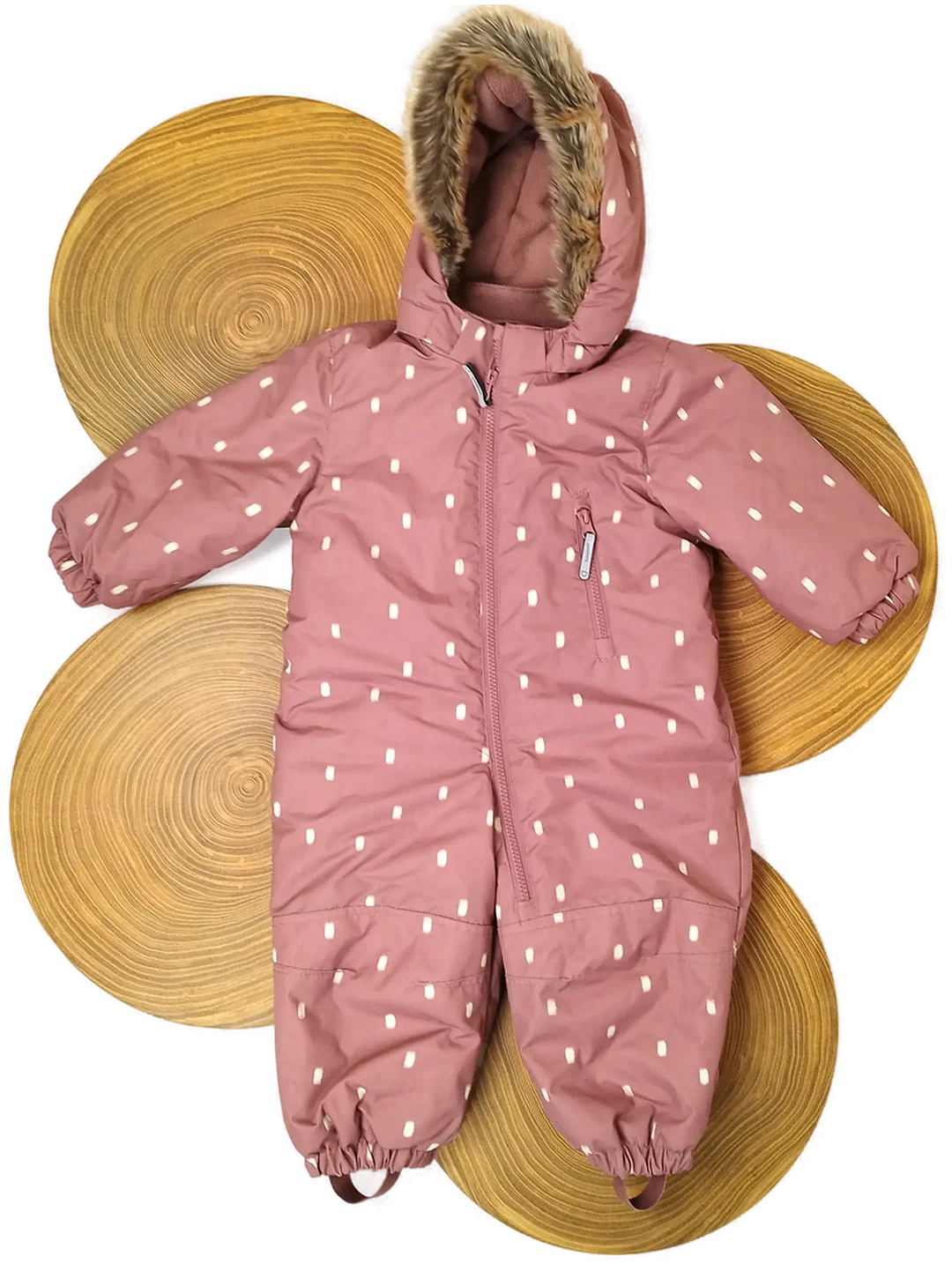 H&M, Kinder Schneeanzug, alrosa, Gr. 86 – Bild 1